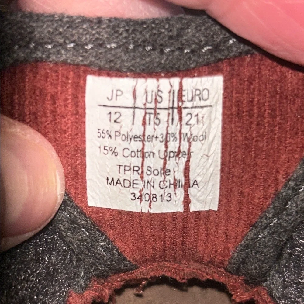 TOMS - Gray Wool Baby Shoes